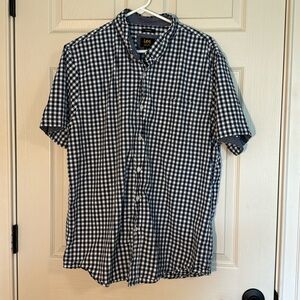 Blue and White plaid Lee dress shirt